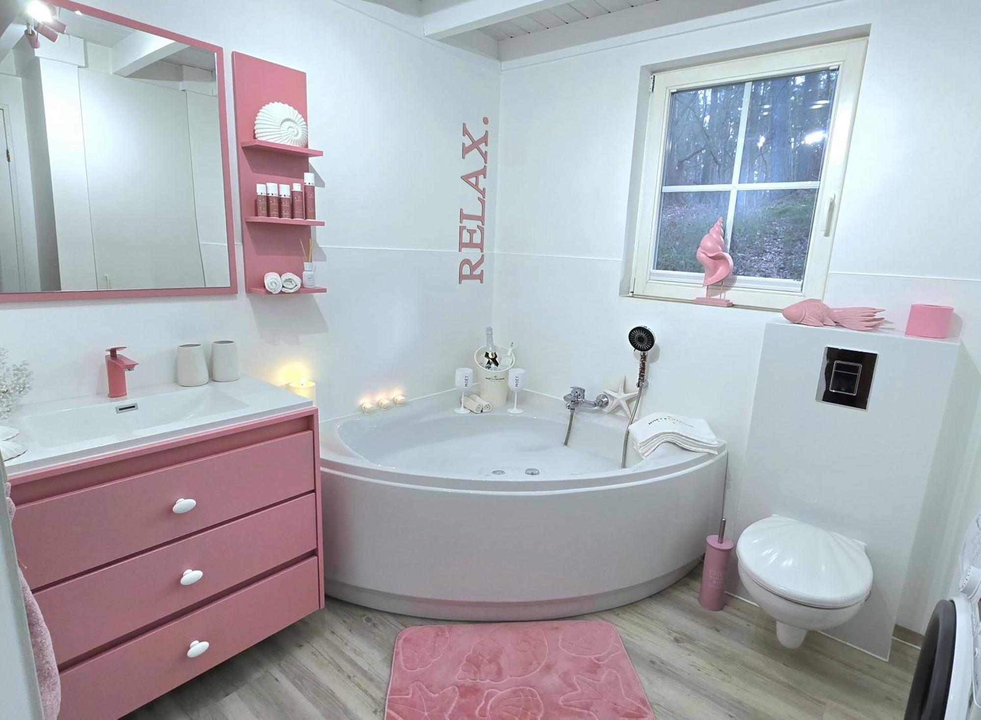Pink Und Meer - Meerblick, Sauna, Kamin & Whirlpool Baabe Eksteriør bilde