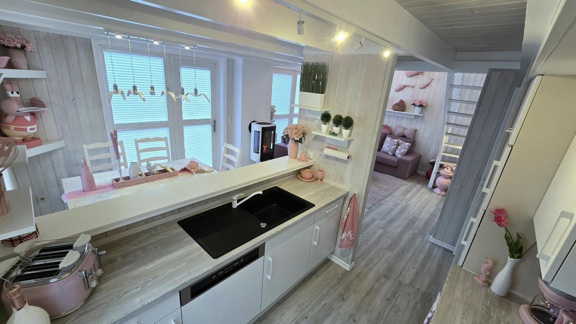 Pink Und Meer - Meerblick, Sauna, Kamin & Whirlpool Baabe Eksteriør bilde