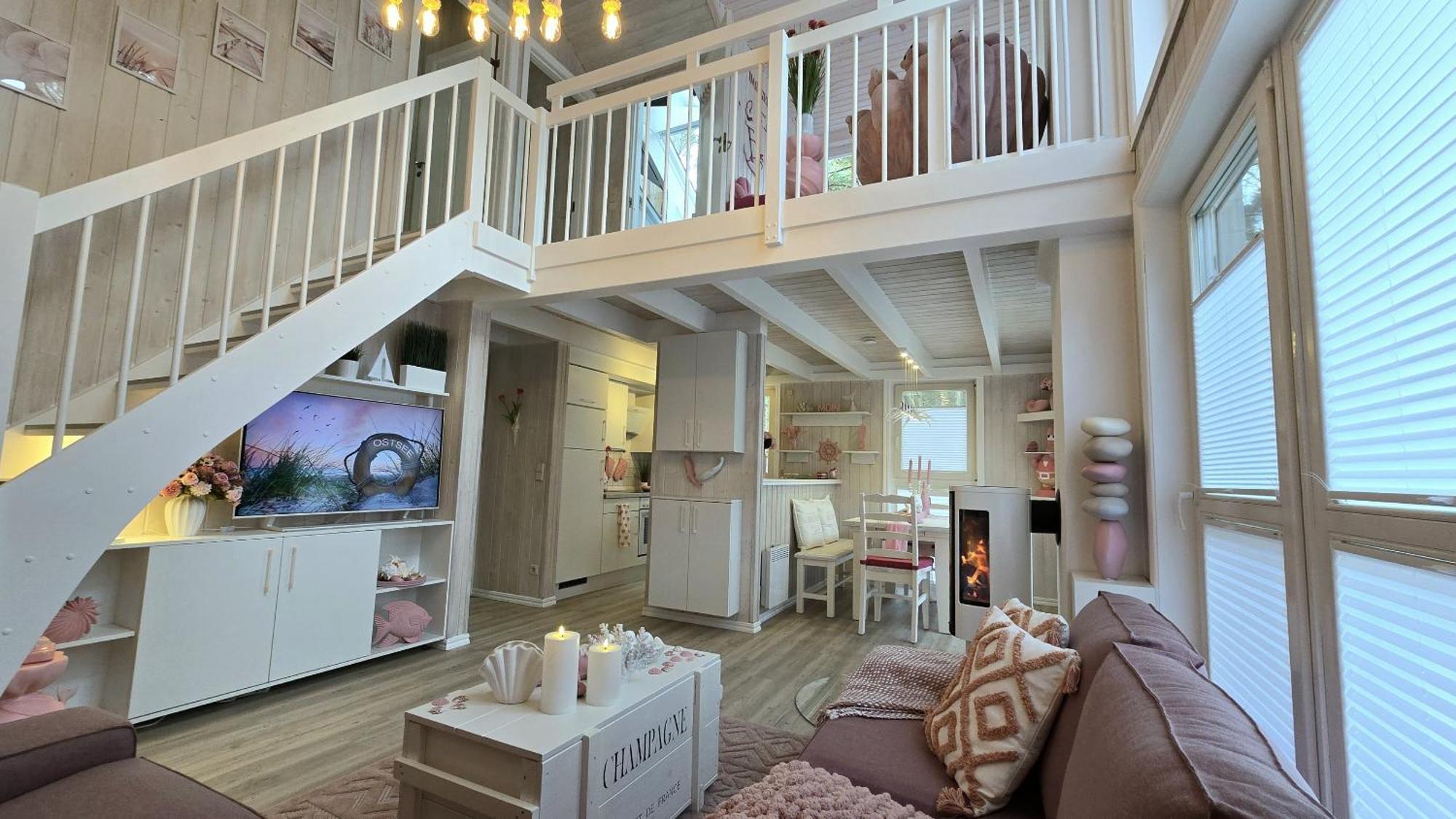 Pink Und Meer - Meerblick, Sauna, Kamin & Whirlpool Baabe Eksteriør bilde