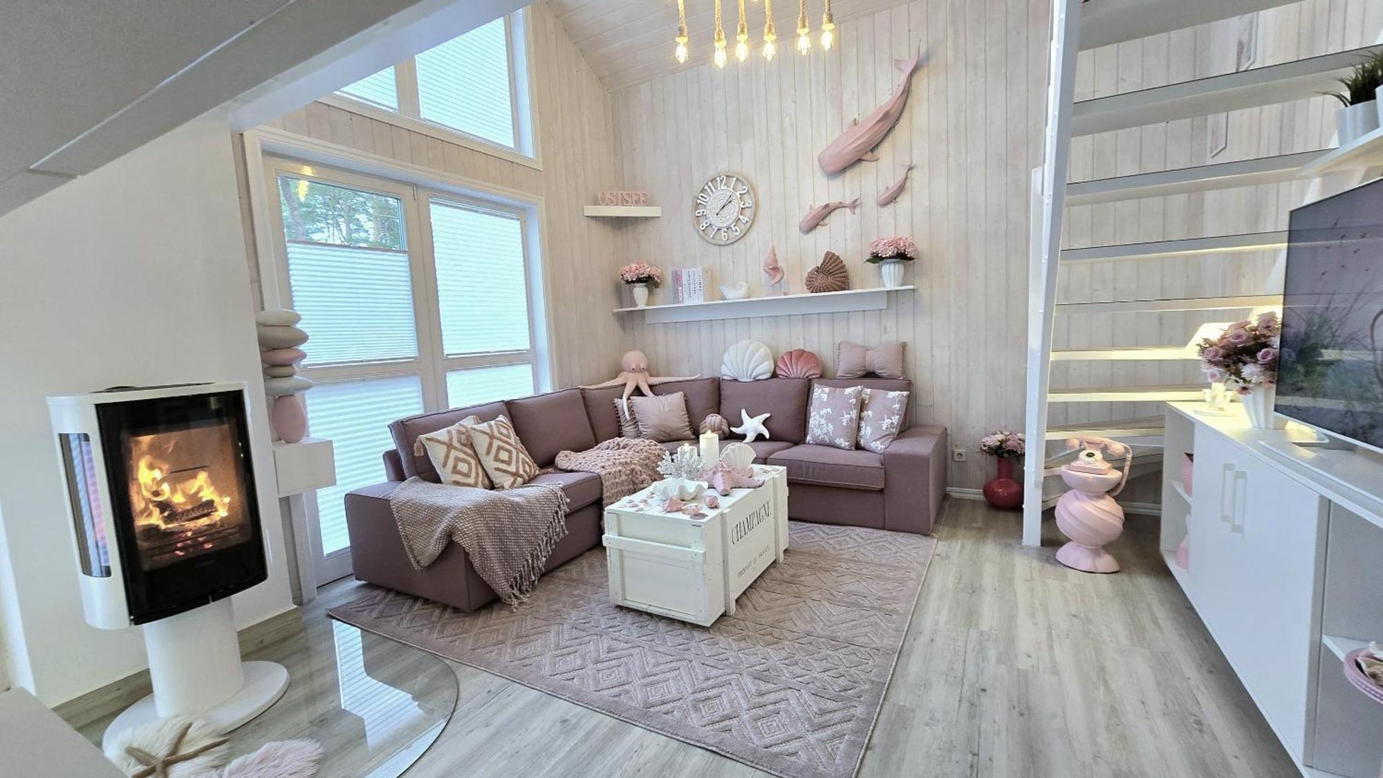 Pink Und Meer - Meerblick, Sauna, Kamin & Whirlpool Baabe Eksteriør bilde