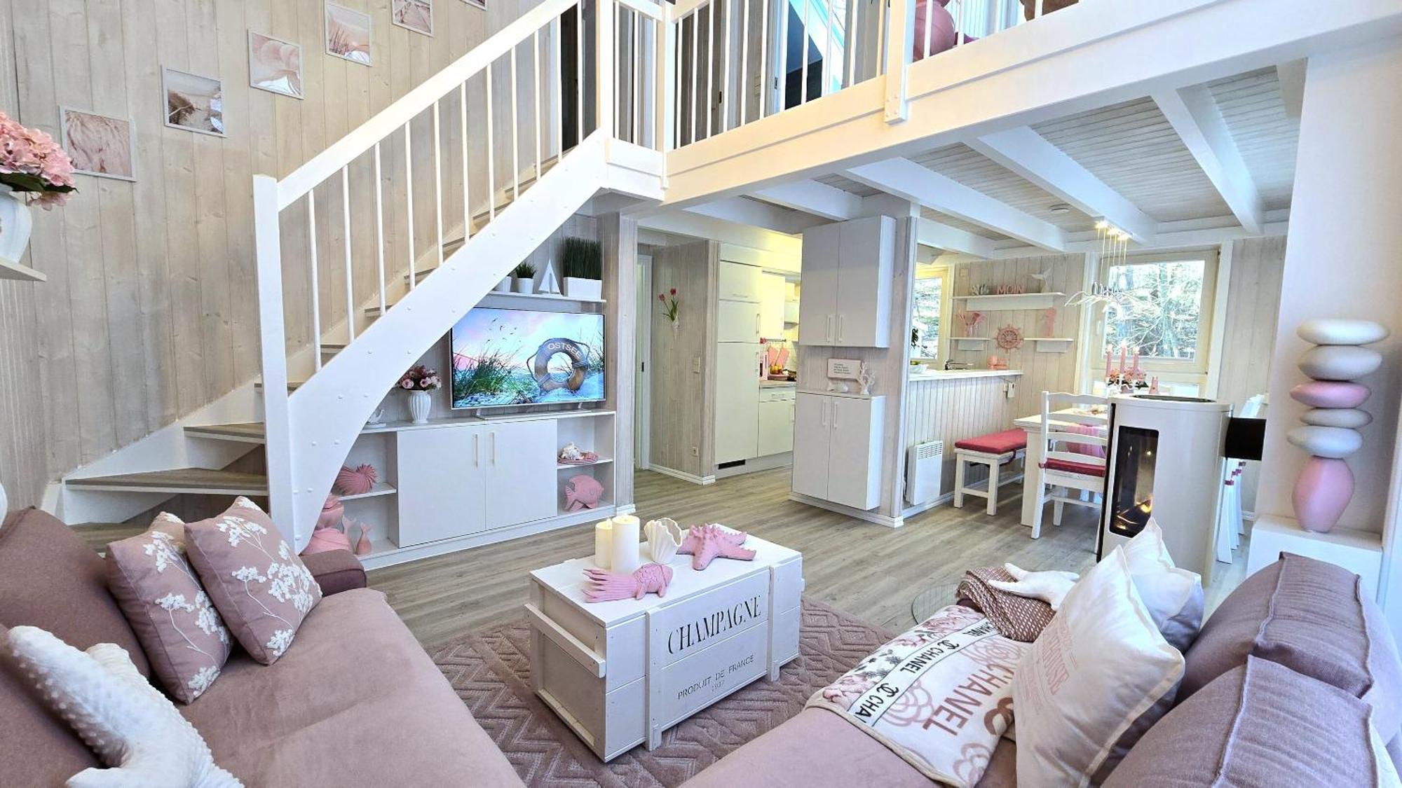 Pink Und Meer - Meerblick, Sauna, Kamin & Whirlpool Baabe Eksteriør bilde
