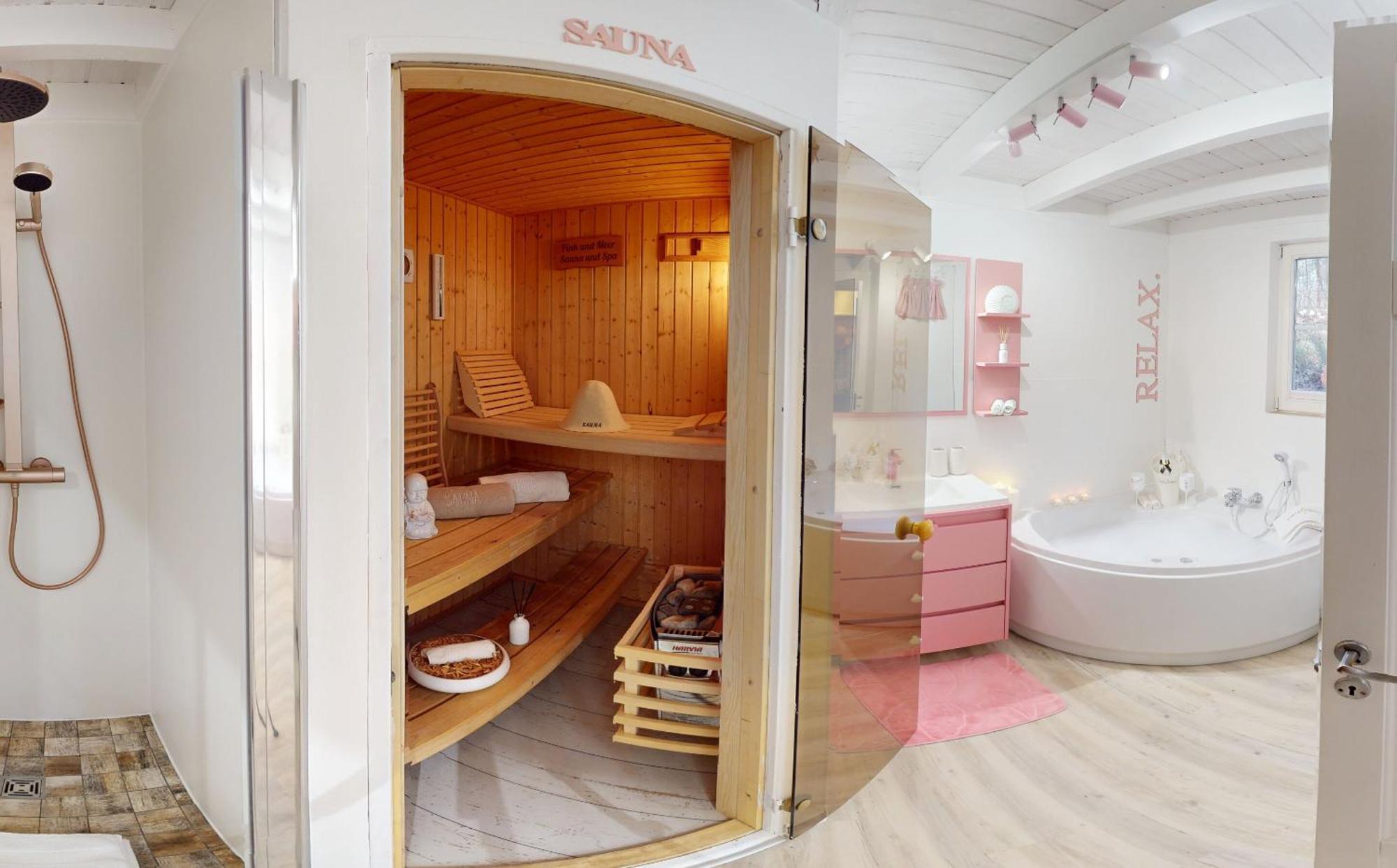 Pink Und Meer - Meerblick, Sauna, Kamin & Whirlpool Baabe Eksteriør bilde